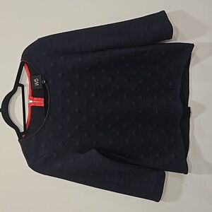 W5 Navy Polka Dot Sweater